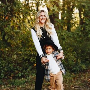 Letterman style jumpsuit romper